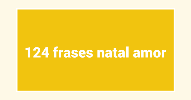 124  frases natal amor