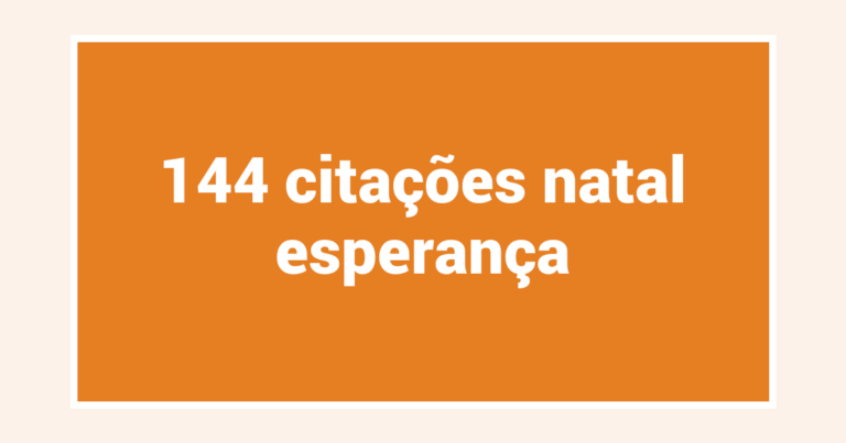 144  citações natal esperança