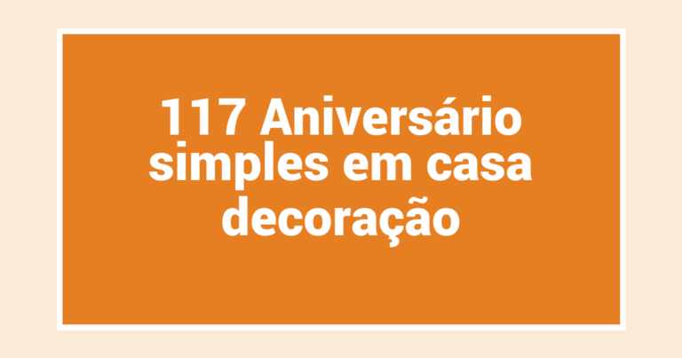 117 Aniversário simples em casa decoração