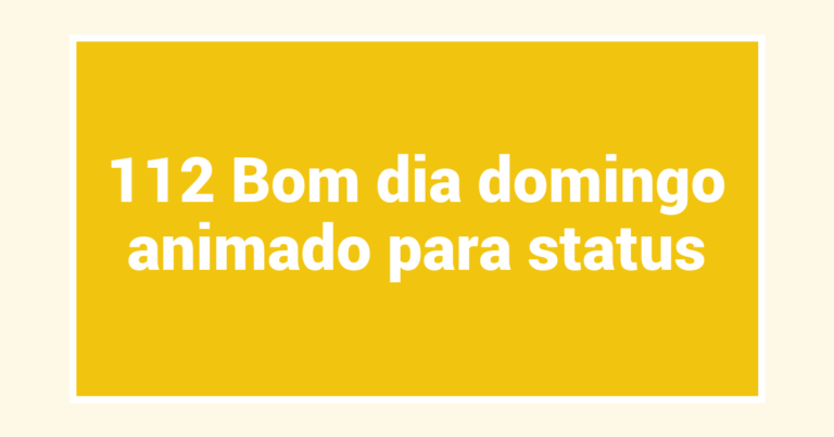 112 Bom dia domingo animado para status
