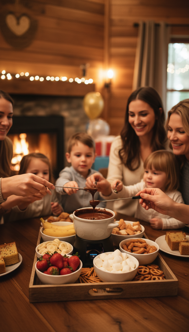 Noite Aconchegante de Fondue