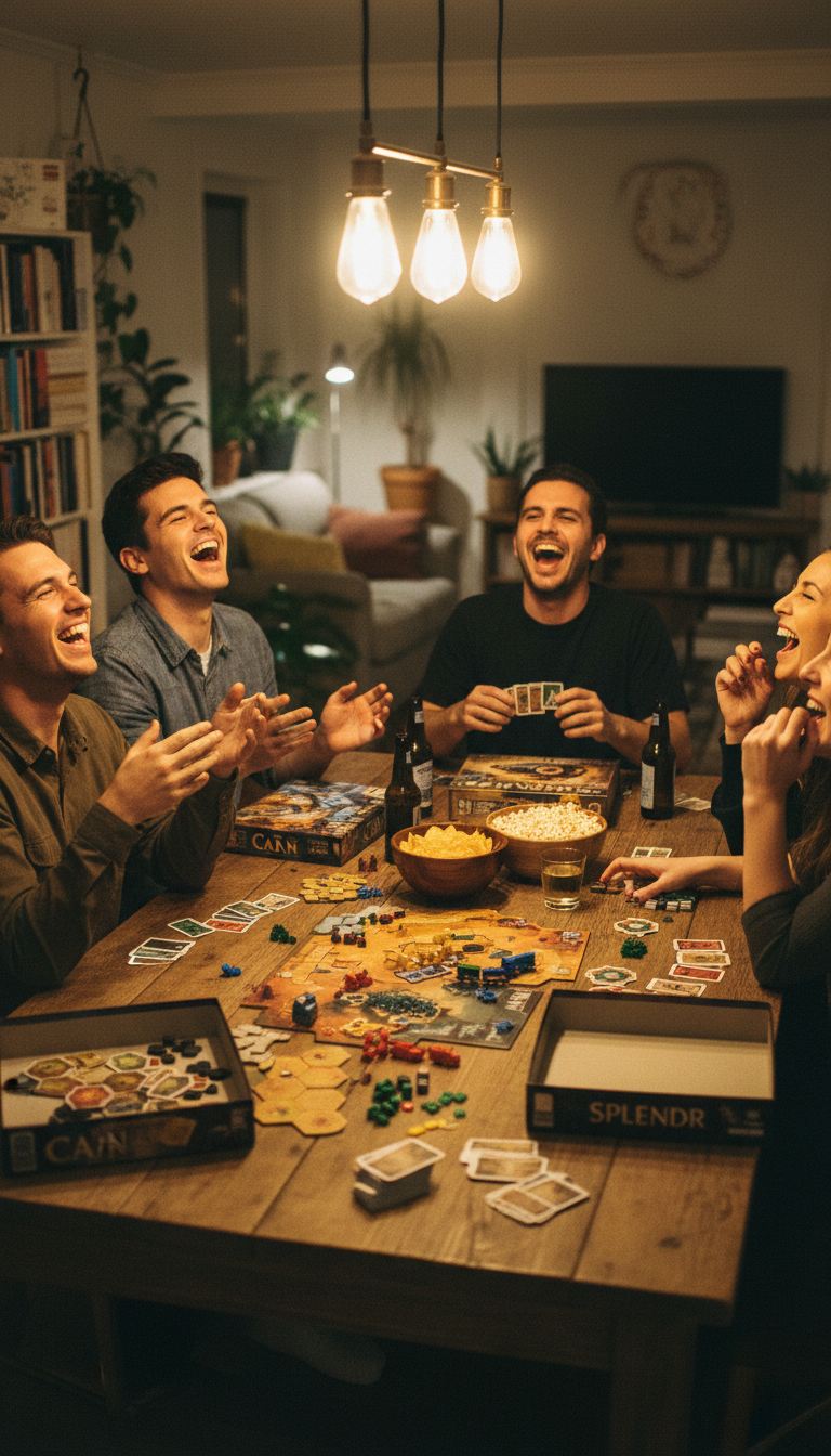 Noite de Jogos de Tabuleiro e Cartas