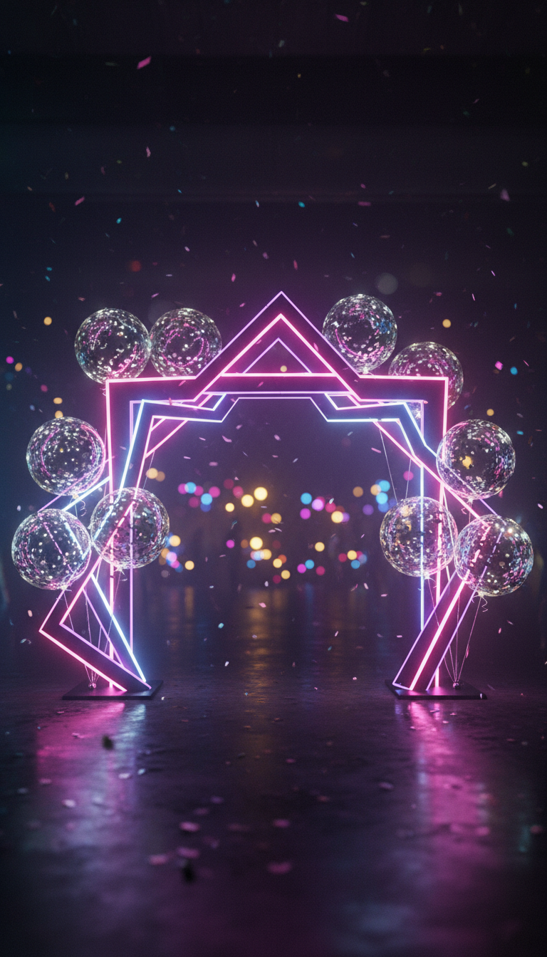 Arco com Luzes de LED ou Neon