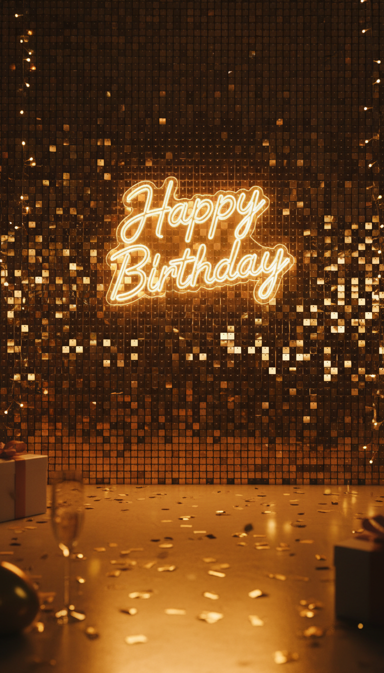 Fundo Shimmer Wall de Lantejoulas