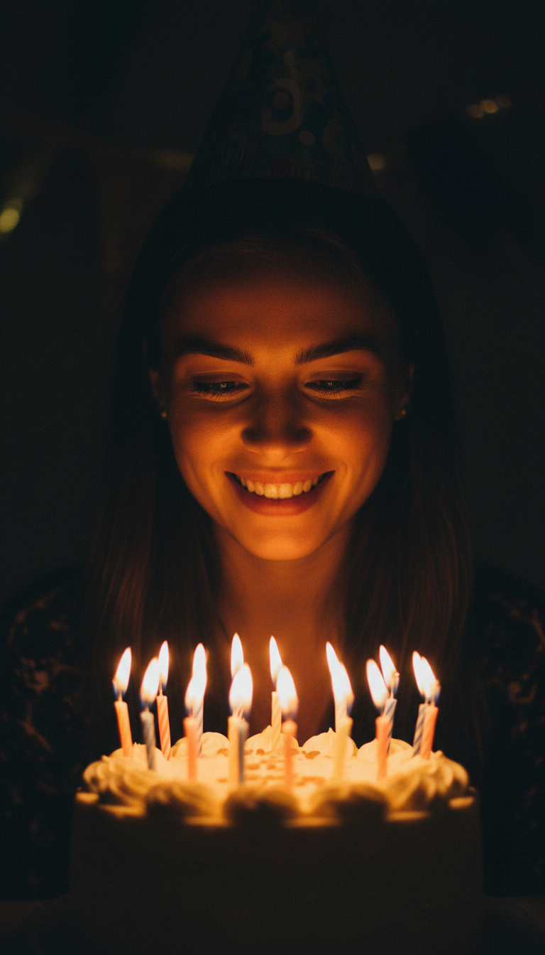 Retrato Íntimo à Luz de Velas