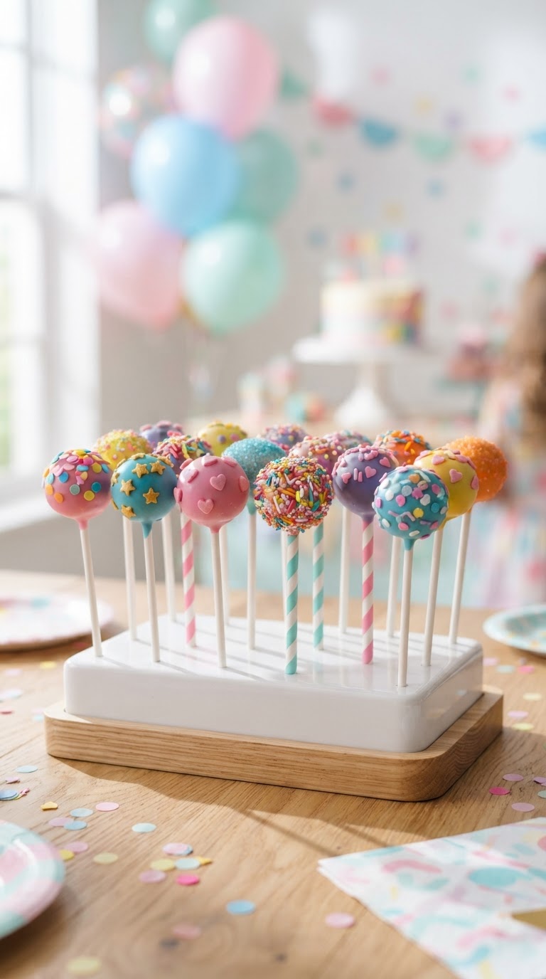 Cake Pops Coloridos e Divertidos