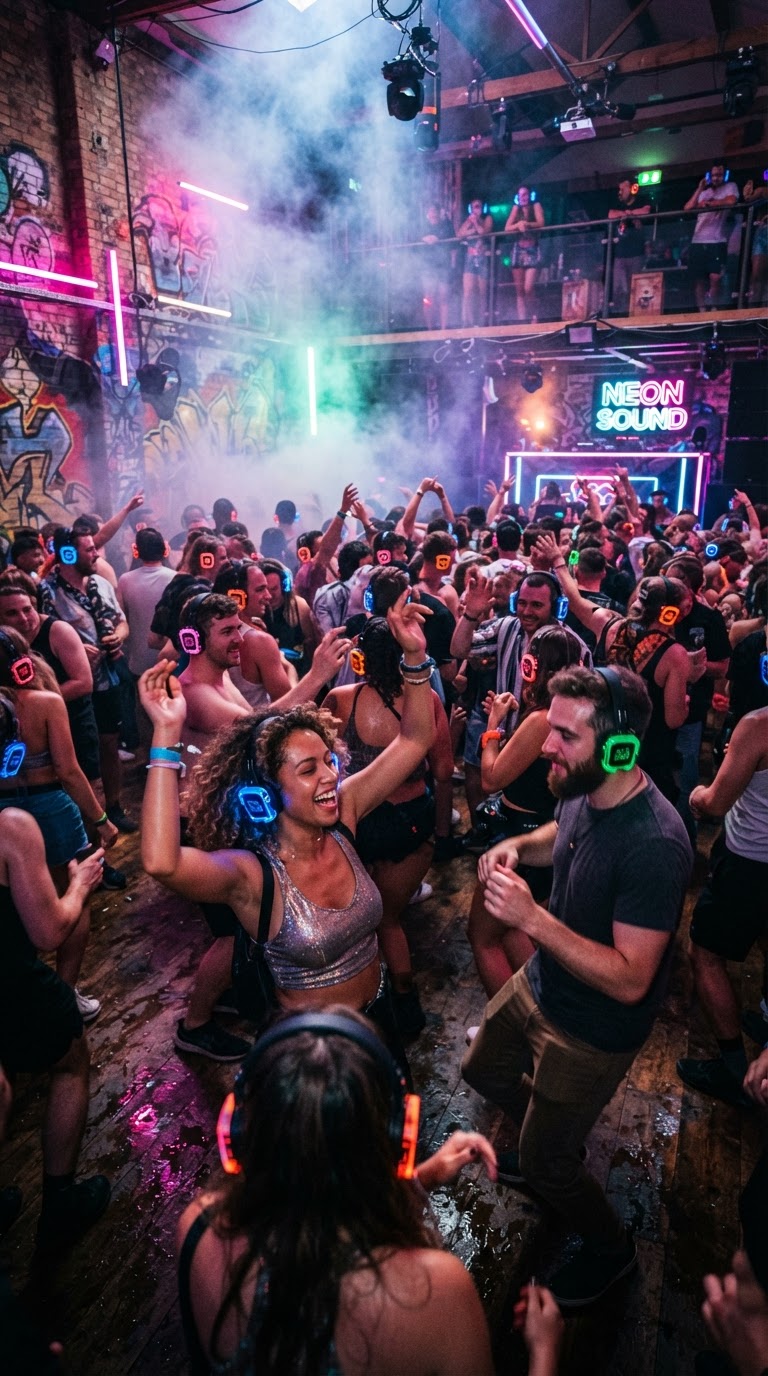 8. Pista de Dança Silenciosa (Silent Disco)