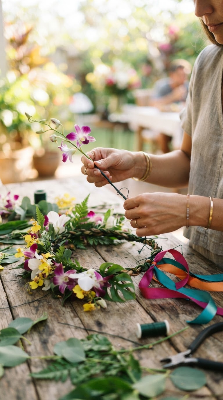 8. Oficinas Criativas de Coroas de Flores