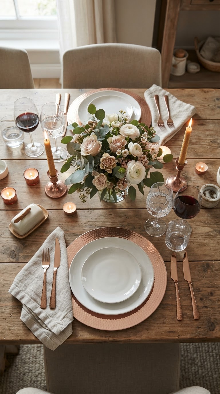 7. Mesa Posta Minimalista e Elegante
