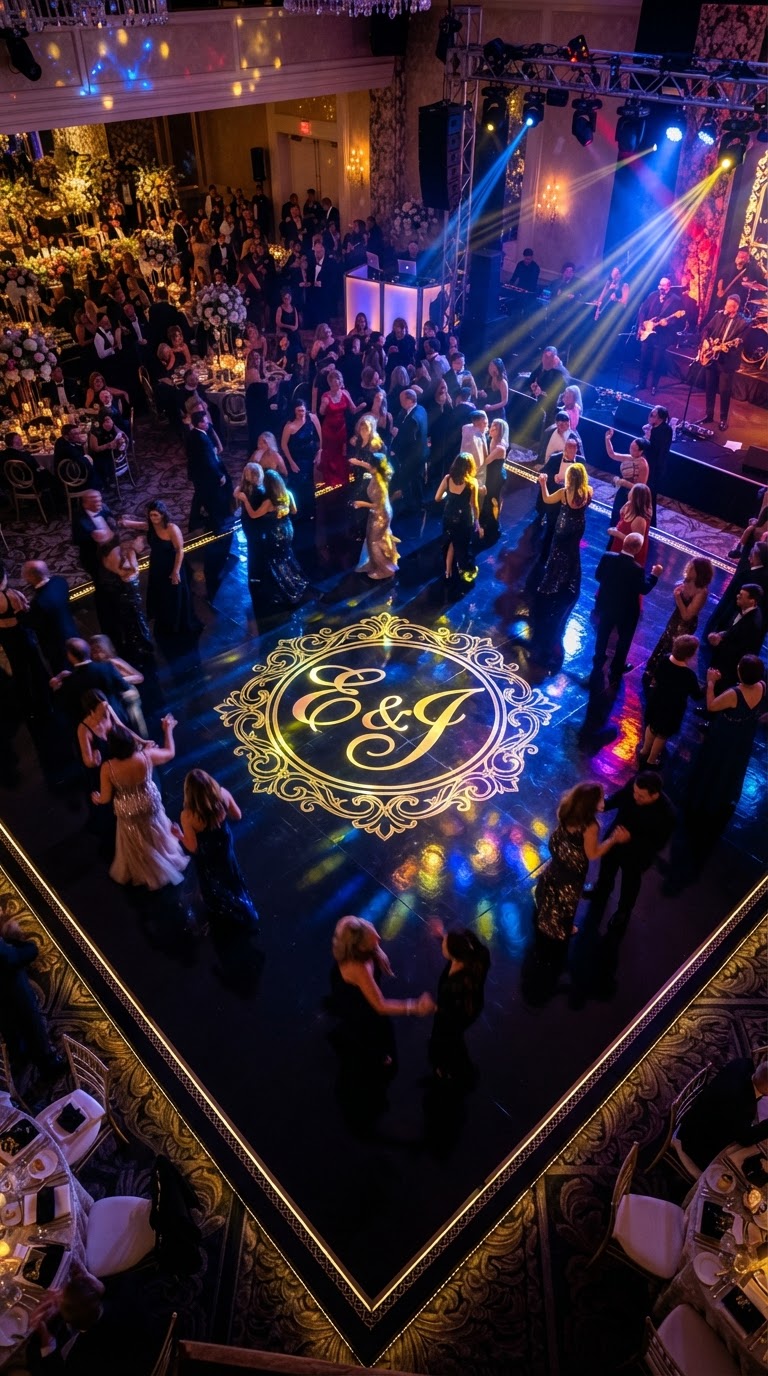 9. Pista de Dança Personalizada em Monograma