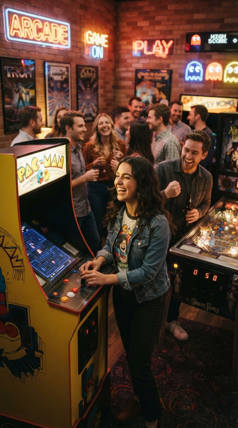 Estação de Jogos de Fliperama Arcade