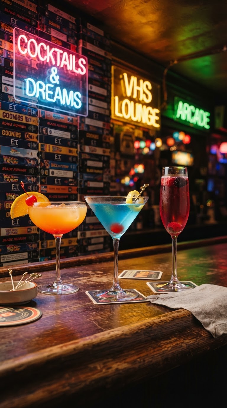Bar de Drinks Temáticos com Fitas Cassete