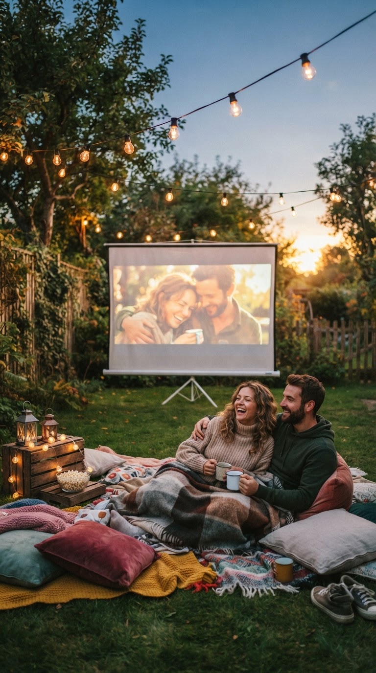 2. Cinema ao Ar Livre com Estilo Lual