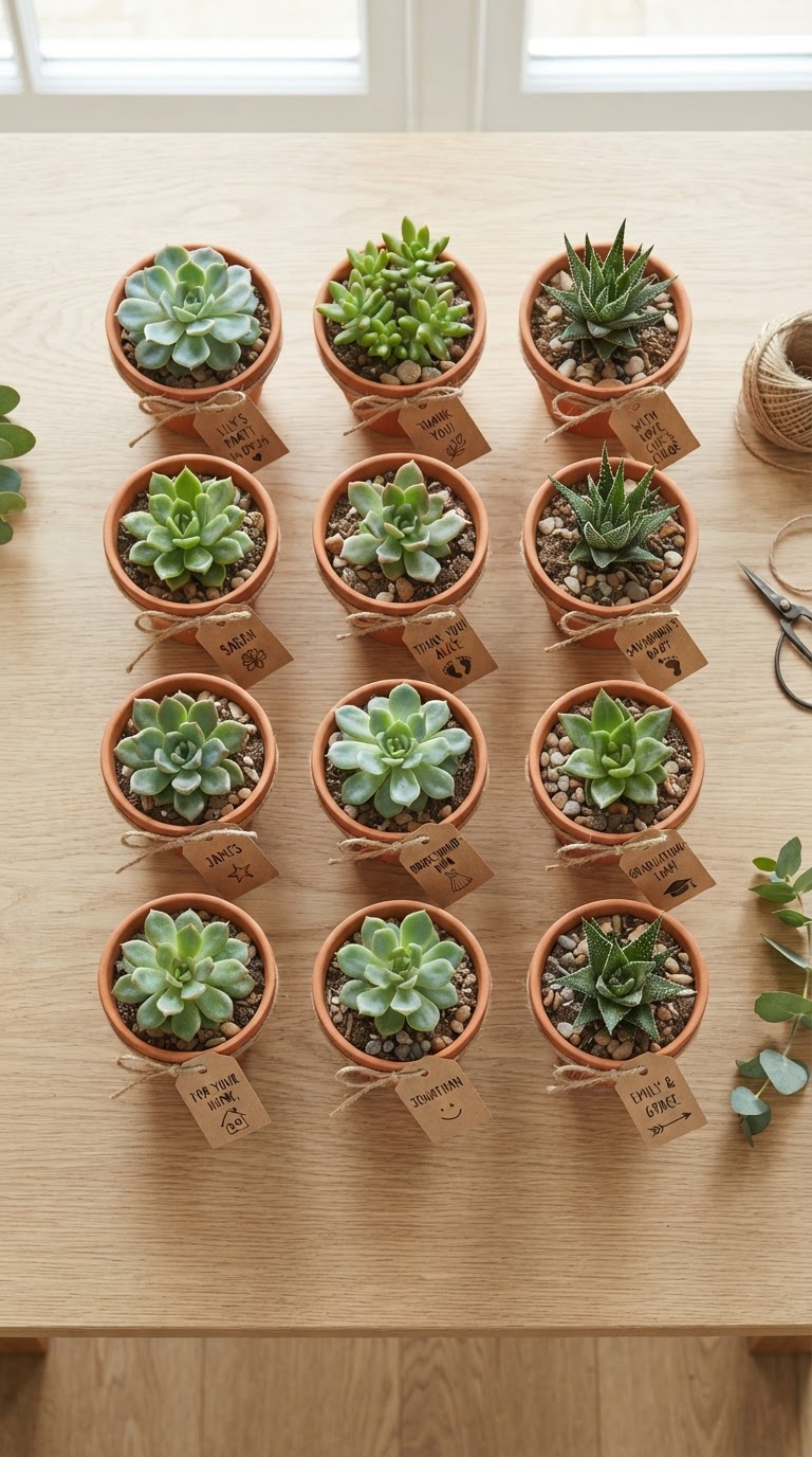 Lembrancinhas de Vasinhos de Plantas Decorados