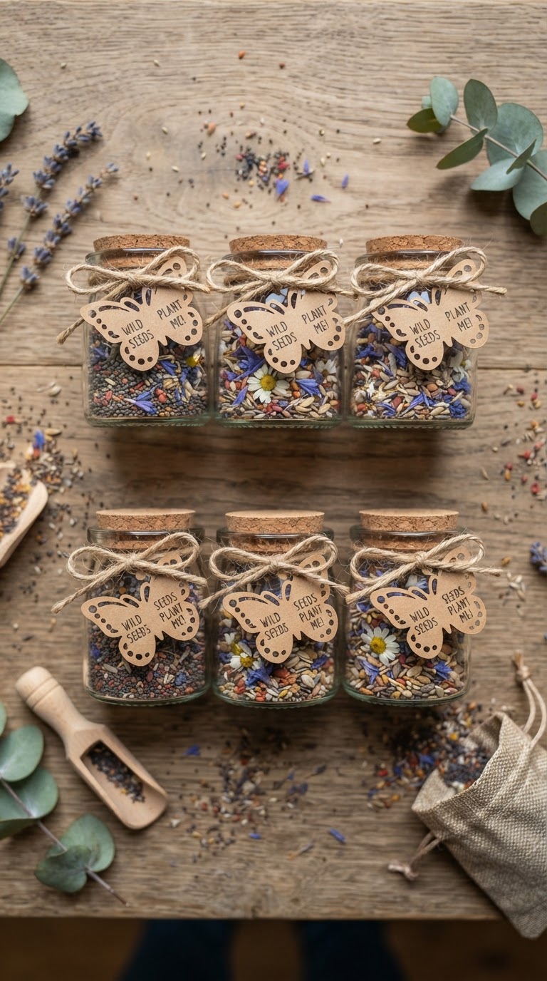 Lembrancinhas de Casulo com Sementes de Flores