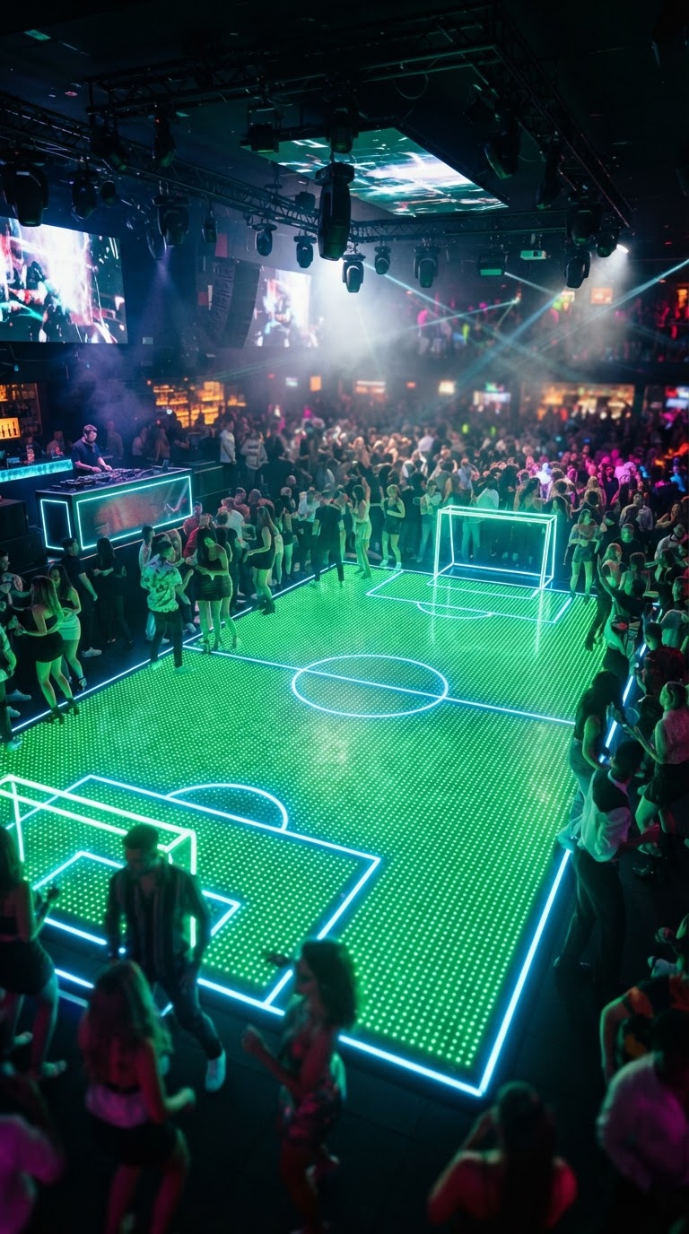 Pista de Dança Arena com Luzes de LED