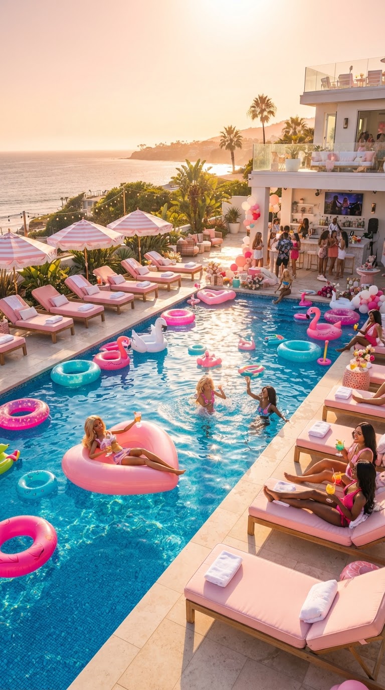 2. Pool Party Retro de Malibu