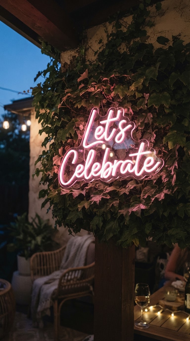6. Letreiro de Neon Personalizado