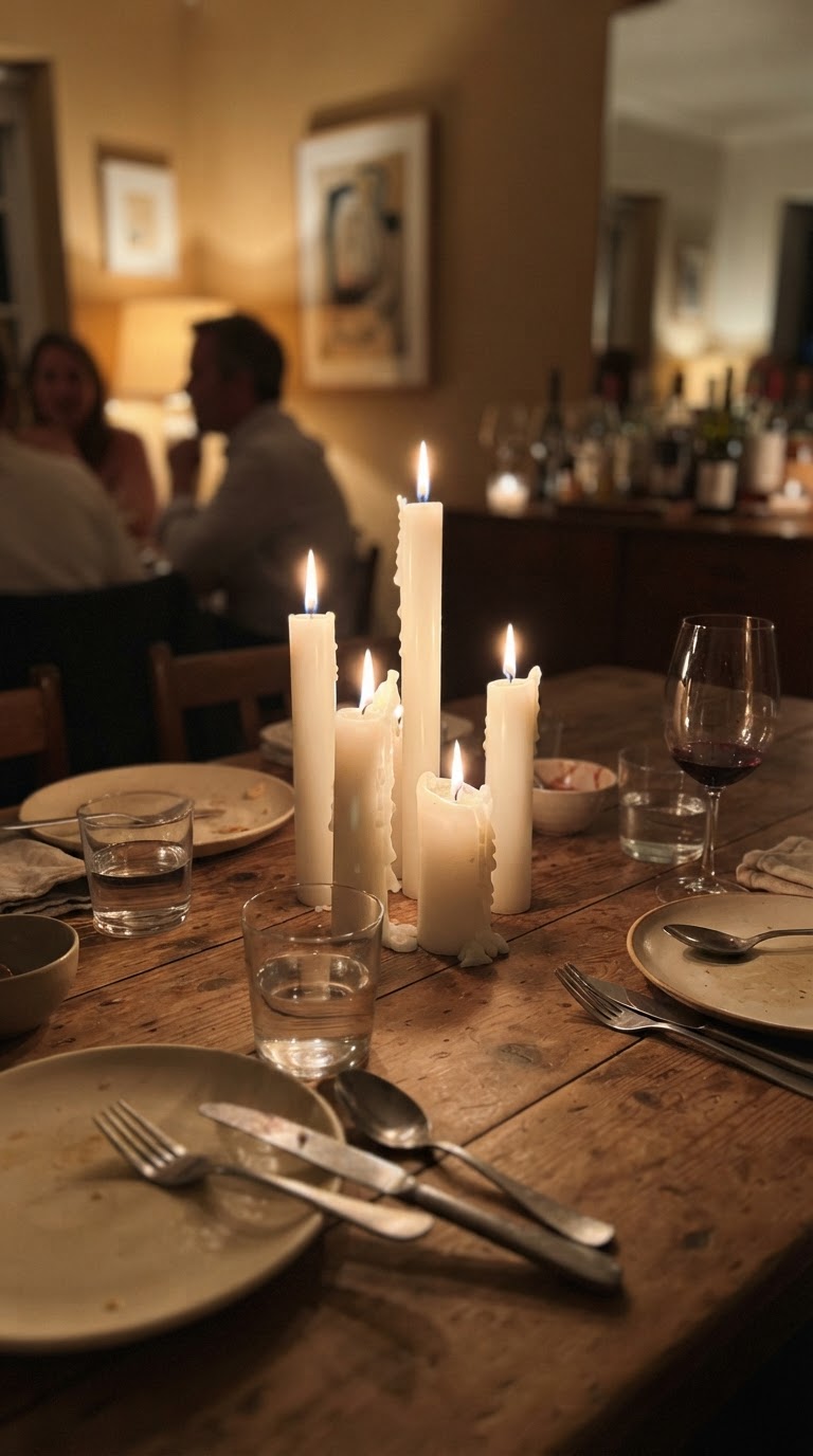 6. Velas Aromáticas e Iluminação Baixa
