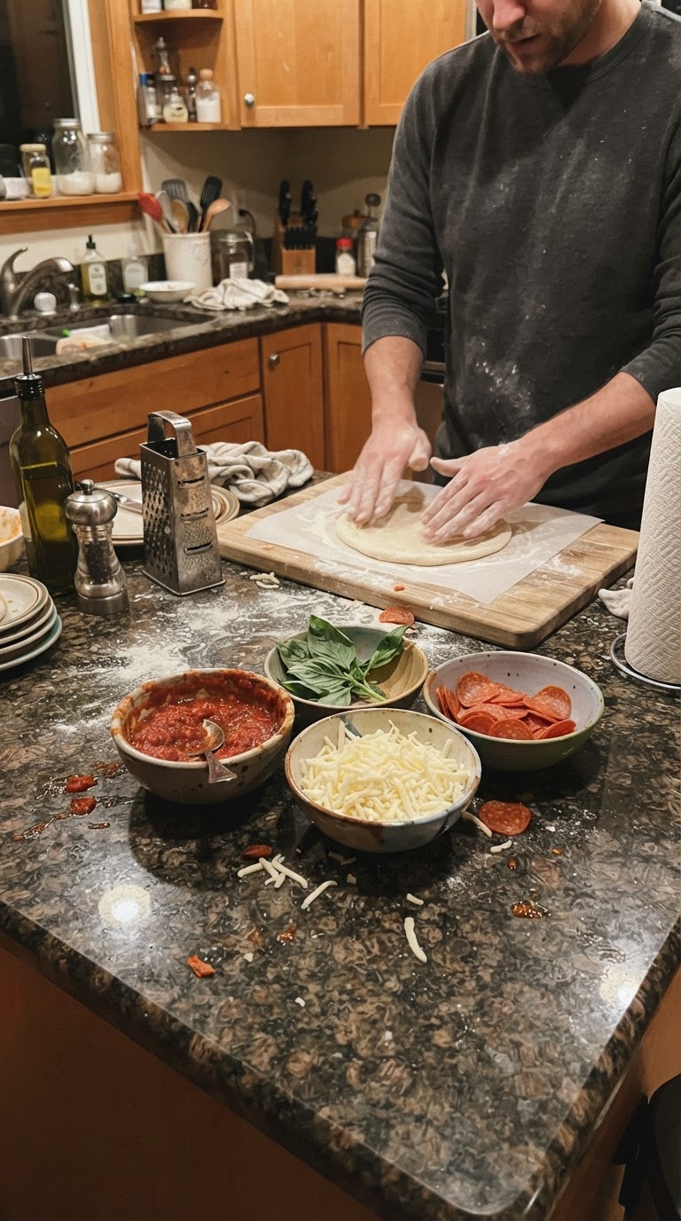 Festa da Pizza Faça-Você-Mesmo