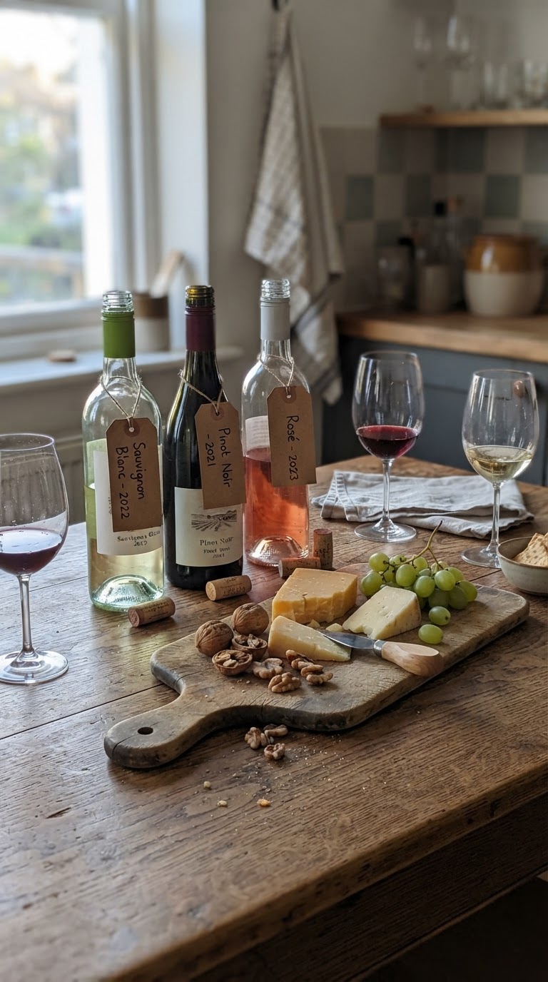 Noite de Degustação de Vinhos e Queijos