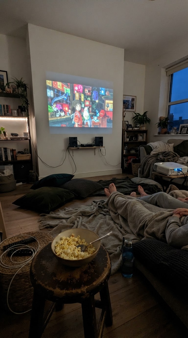 6. Sessão de Cinema com Pipoca Gourmet