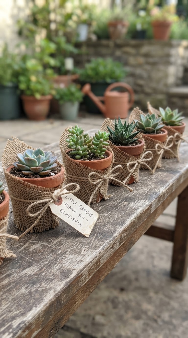 Lembrancinhas de Vasinhos com Mudas de Plantas