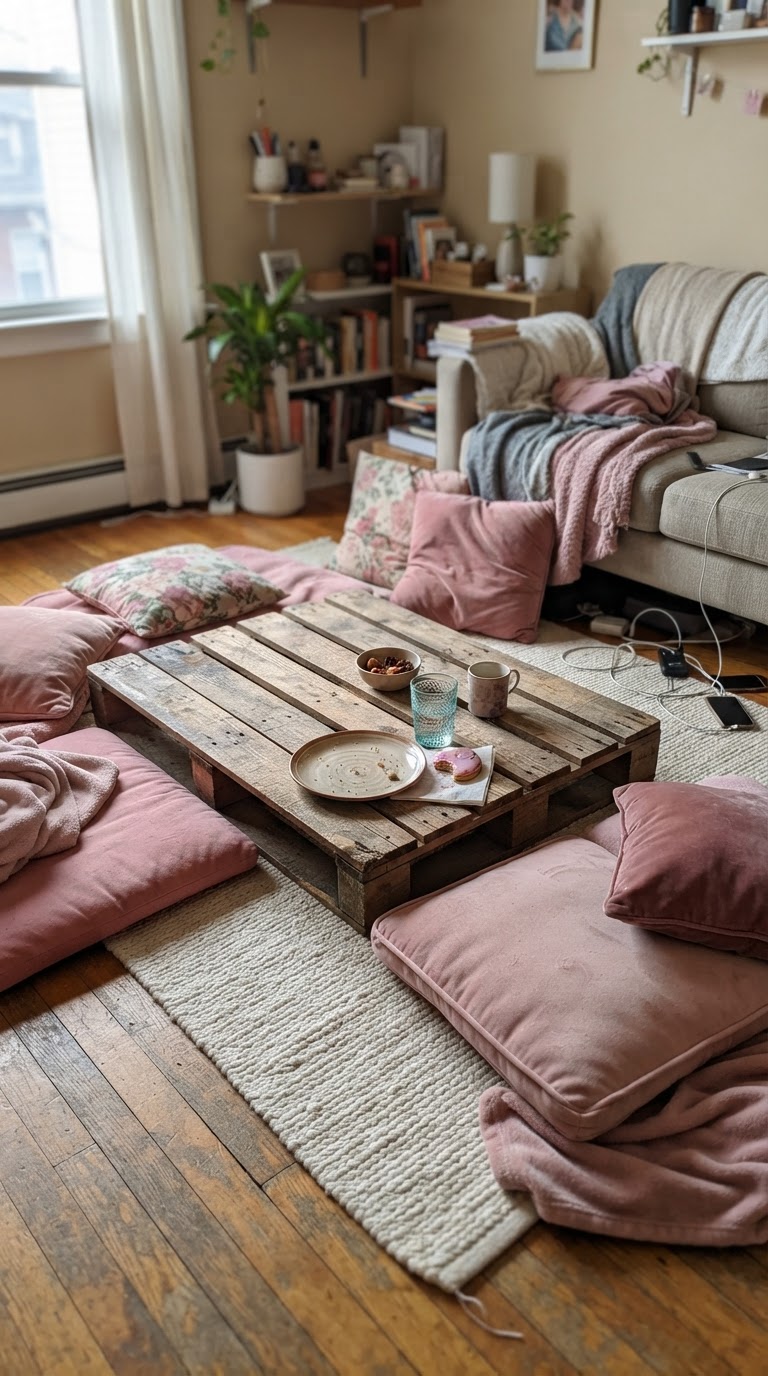 Piquenique Boho Chic na Sala