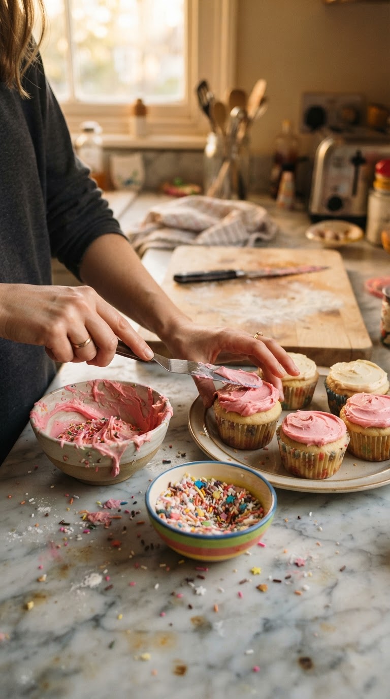 Estação de Decoração de Cupcakes