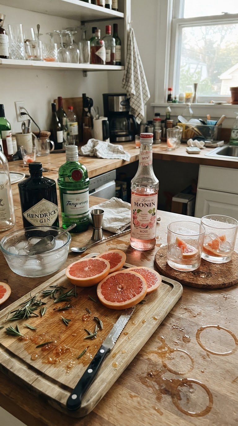 Bar de Cocktails e Mocktails Rosé