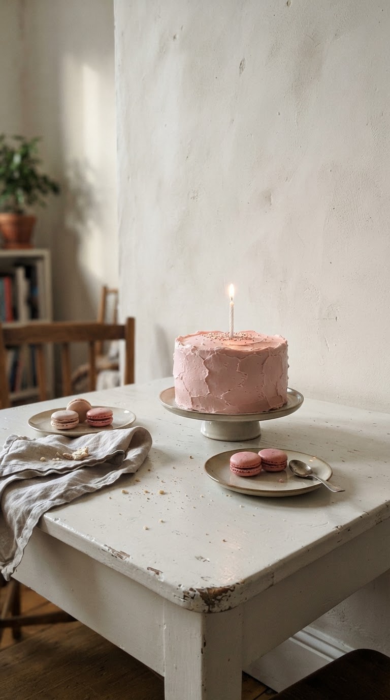 Mesa de Doces Monocromática Minimalista
