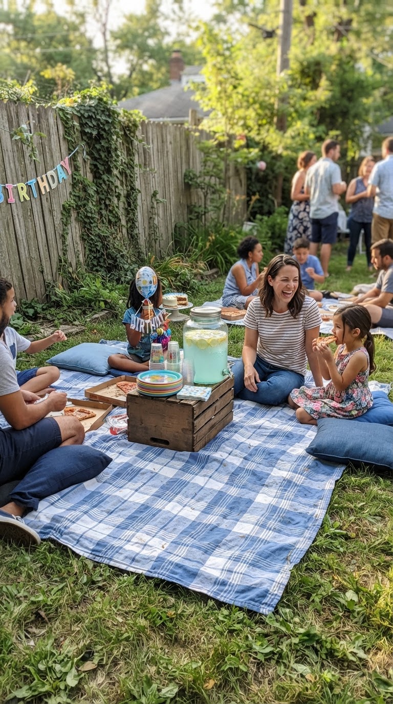 2. Picnic Azul no Quintal
