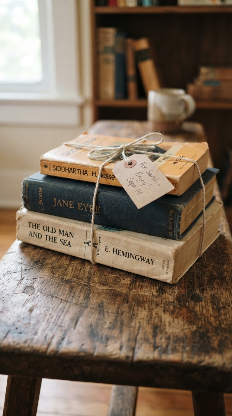 10. O ritual de troca de livros fetiche entre os convidados