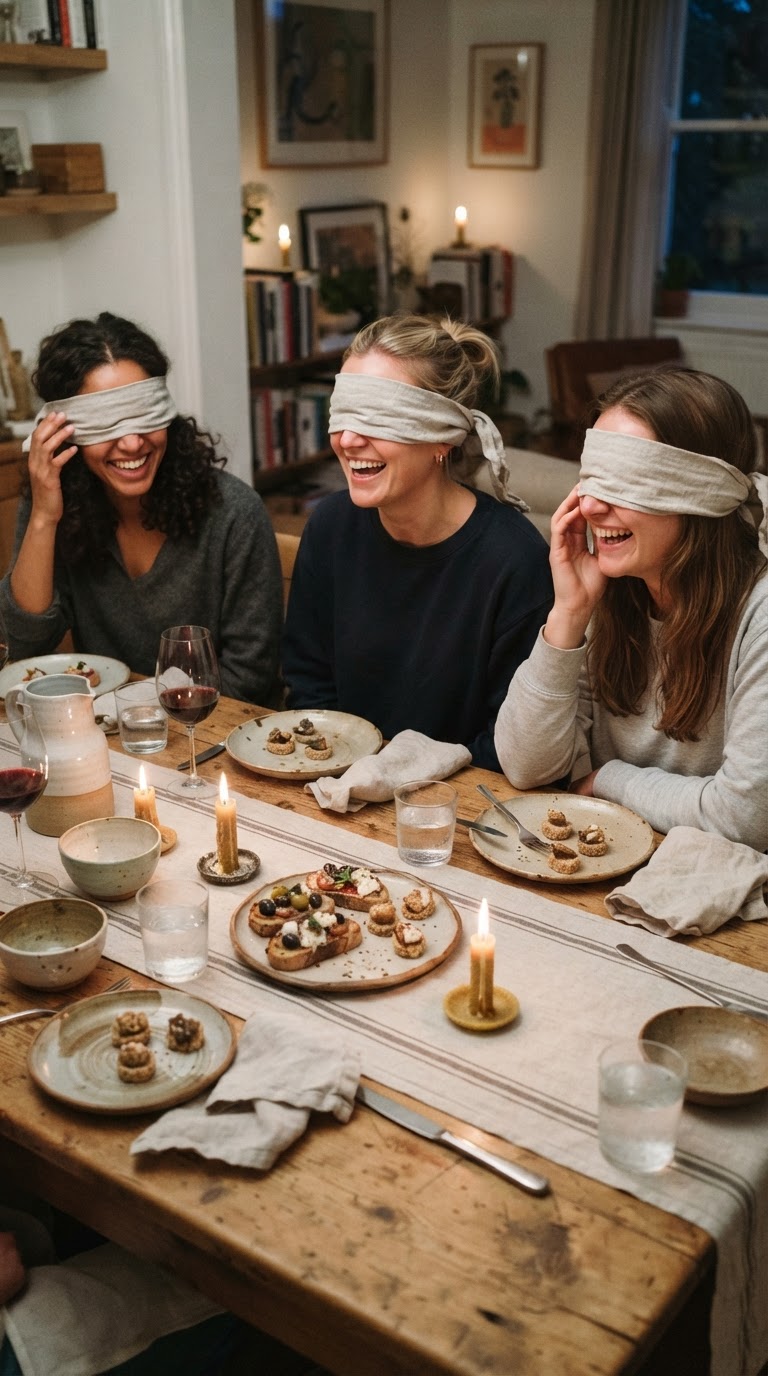 3. Jantar às cegas com degustação sensorial guiada