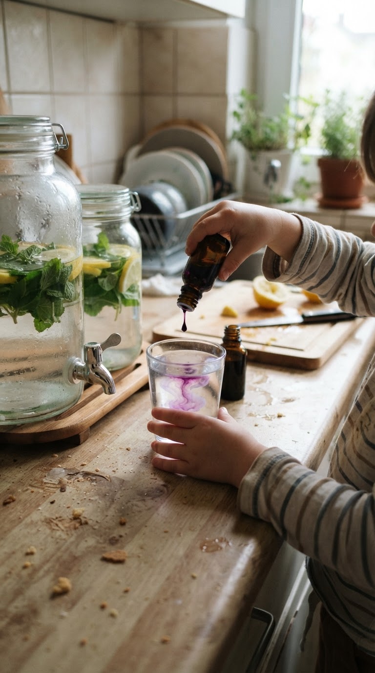 6. O laboratório de poções marinhas com águas aromatizadas e xaropes naturais