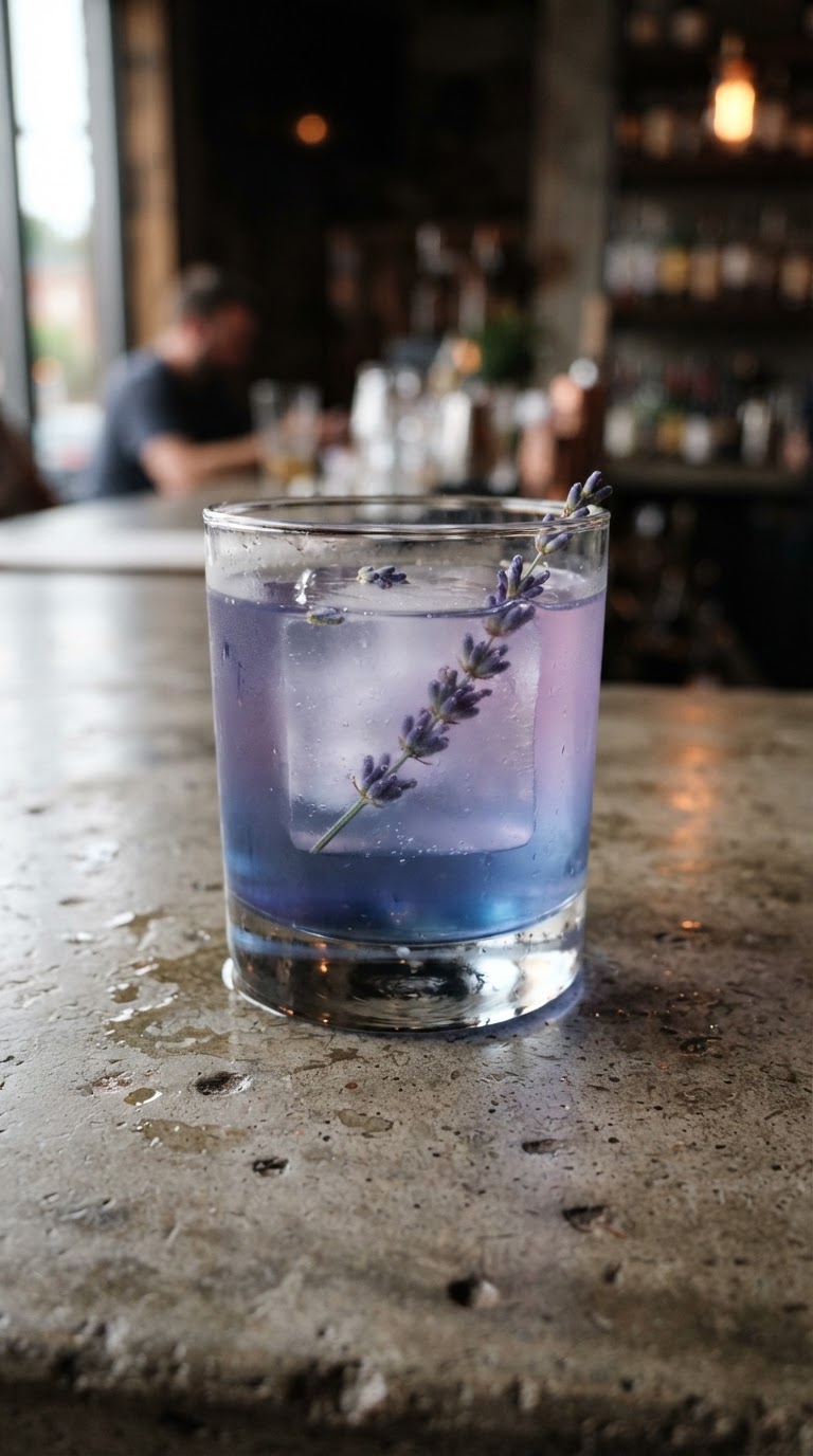 5. O bar de coquetéis com infusão de fada-azul e gelos de lavanda