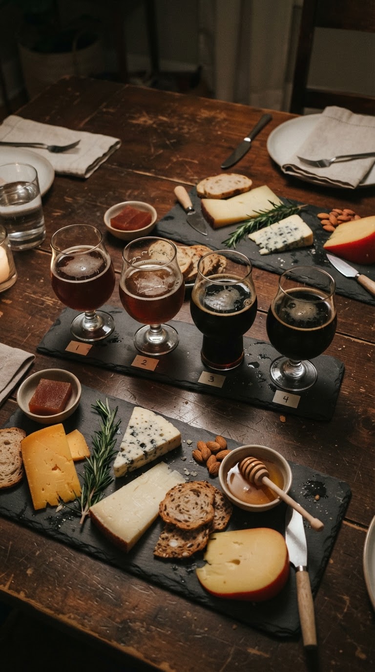 4. A degustação sensorial de cervejas artesanais locais com harmonização de queijos curados