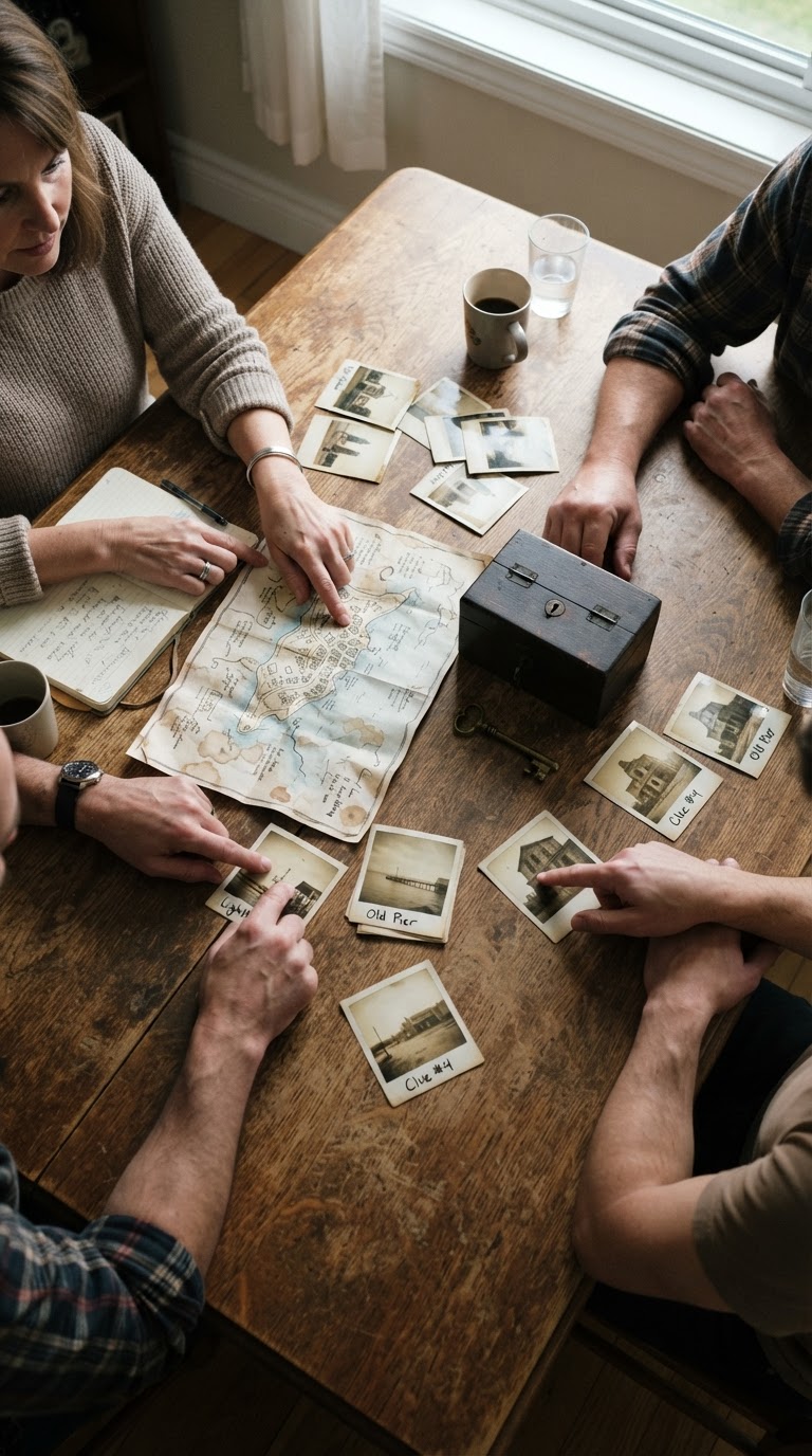 6. O jogo de escape personalizado com a história do grupo