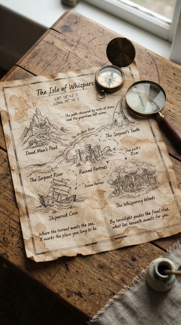 3. O mapa do tesouro cartográfico guiado por enigmas de nossa história