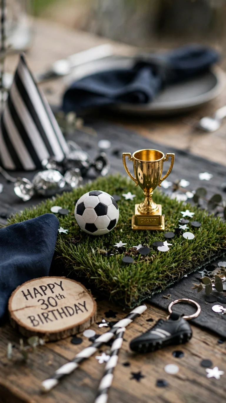 13 ideias de centro de mesa de aniversário masculino
